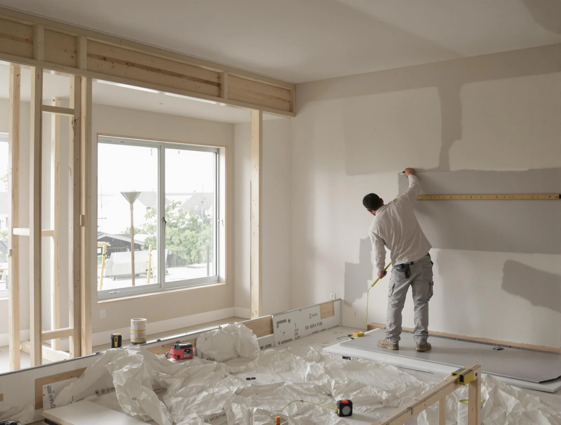 Euclid House Painters installing new drywall in Euclid, OH